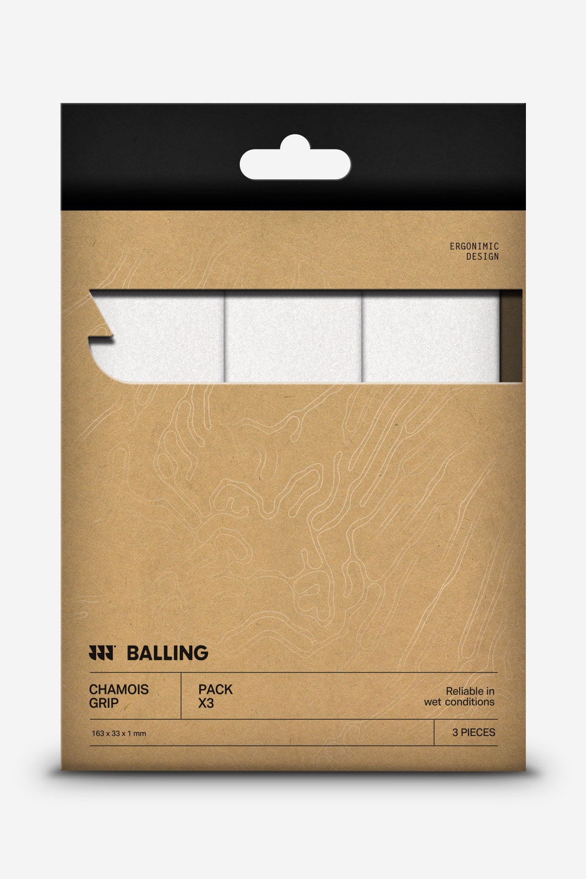 Chamois Grip White Pack x3